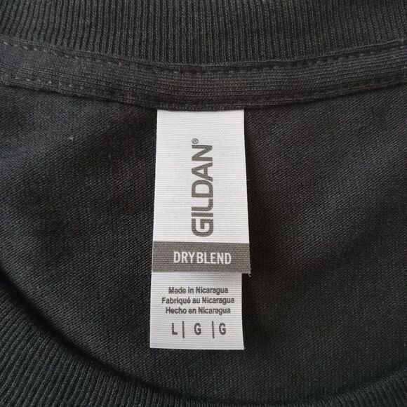 Gildan Dry Blend Unisex Black Custom Zombie Screen Print Graphic T-Shirt L XL 2X - Picture 2 of 11